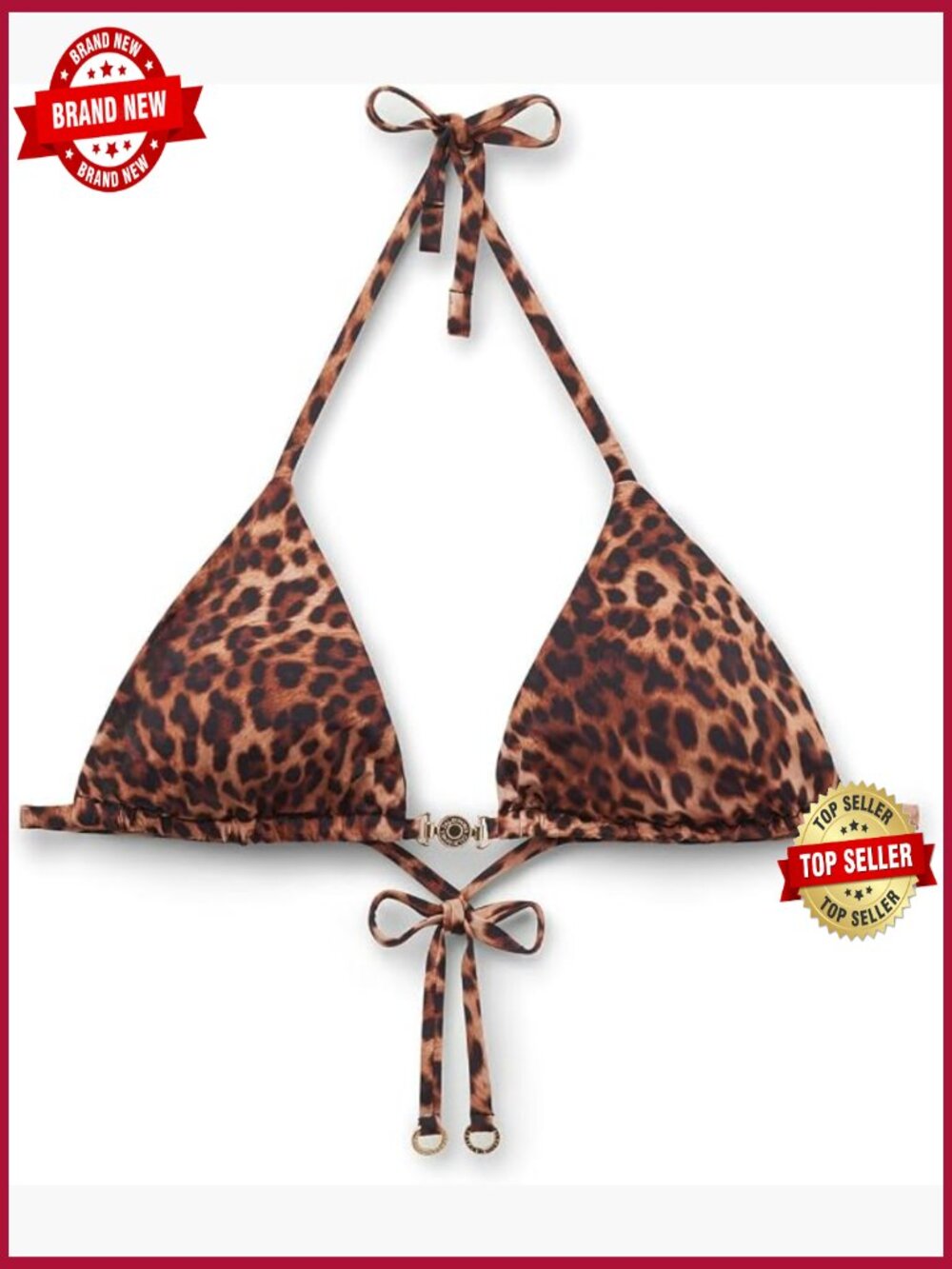 Triangle Bikini Top with Removable Pads String Tie Back